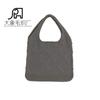 2023 Amazon Venta Caliente Chic Simple Combinable Bolso Grande para Mujer Color Sólido Tejido a Mano Hombro Mano Bolso Tejido Calado