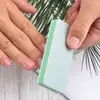 Bloque de pulido de doble cara verde al por mayor de fábrica herramientas para uñas bloque de lijado de uñas tira de lima de uñas cuadrada de doble cara
