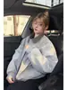 Chaqueta casual de estilo americano tie-dye de moda transfronteriza para hombre, chaqueta corta de cuero de otoño con cuello vuelto, abrigo versátil de workwear de alta calle