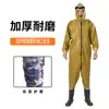 Nova calça de água de rótula dupla de corpo inteiro calças de wading espessas calças de água de pesca roupas de pesca de corpo inteiro uma peça calças de água garfo de couro