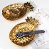 Bandeja para Joyería de Piña Nórdica Transfronteriza, Plato de Cerámica Resistente a Altas Temperaturas, Bandeja para Servir Frutas y Bocadillos de Alto Valor Estético para Uso Doméstico, Personalización de Moldes Disponible