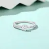 Joyería de Plata Transfronteriza Europea y Americana, Anillos de Plata Pura, Anillos de Joyería de Mano de Plata S925 con Circonita de Alta Gama, Fábrica de Joyería Personalizada