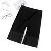 Pantalones Cortos de Seguridad Extendido Anti-Exposición de Alta Elasticidad Sin Costuras Talla Plus para Mujer, Pantalones Cortos de Seguridad para Mujer Talla Plus con Borde de Encaje en la Pierna