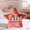 Decoração de Casa de Bonecas com Laço 3D Modelo de Armário Suporte de Exibição Multicamadas Brinquedo Bule Camada de Exibição de Perfume Prateleira de Exibição em Camadas