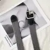 Cinto de Couro Masculino e Feminino com Fivela de Pino, Cinto de Lona, Cinto Casual para Trabalho, Tendência Jovem Estudante Treinamento Militar Outdoor Simples Estilo Coreano