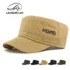 Chapéus de Algodão Novos para Homens para Primavera e Verão, Chapéus de Topo Reto, Chapéus de Proteção Solar para Exterior, Bonés de Baseball Versáteis Casuais, Chapéus Militares para Mulheres