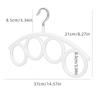Colgador de Anillo Artefacto de Almacenamiento para Bufandas Estante Antideslizante para Bufandas de Seda Percha Doméstica para Corbata Almacenamiento en Armario Secado Multifuncional