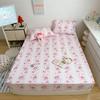 Comercio Exterior Transfronterizo Sanrio Clase a Algodón Nube Dibujos Animados Sábana Ajustable Juego de Tres Piezas Cubierta de Cama Sucia Bolsa de Cama de una Pieza Cubierta Protectora