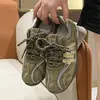 Zapatillas de Entrenamiento Retro de Malla Alemanas para Mujer 2026 Otoño Transpirables que Aumentan la Altura Planas con Cordones Deportivas Casuales Zapatillas para Correr Zapatos de Forrest Gump
