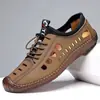 Zapatos de Cuero Casual para Hombre de Primavera y Otoño Versátiles de Negocios Suela Suave Transpirables de Cuero Genuino Zapatos sin Cordones para Hombre Suela Suave Zapatos para Hombre Procesamiento