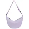 Bolsa Transversal de Nylon Meia-Lua para Mulheres Homens, Alça Ajustável Leve, Bolsa de Ombro tipo Sling com Zíper para Compras Diárias Viagem