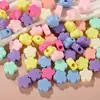 Macaron Cor de Primavera Buraco Grande Estrela de Cinco Pontas Contas Soltas Pulseira DIY Colar Pingente Materiais Acessórios Atacado