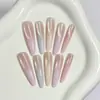 Contas de Vidro Olho de Gato de Cinco Cores Arte de Unha Olho de Gato Pontas de Unha Usáveis High-End 30 Peças Unhas Usáveis Degradê