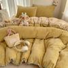 Conjunto de Cuatro Piezas de Cama de Terciopelo de Leche Otoño e Invierno Clase A Juegos de Cama Espesos de Terciopelo Coral Juego de Tres Piezas para Dormitorio 4