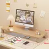Bandeja para Teclado de Escritorio Base Elevadora de Monitor Soporte para Escritorio de Oficina Estante de Almacenamiento Elevador para Computadora de Escritorio