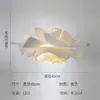 Iluminación Moderna Estilo Crema Creativa Lámpara Colgante de Pétalos para Dormitorio, Popular entre las Chicas Jóvenes, Acogedor Dormitorio Principal, Estudio