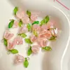 Acessórios de Pérolas Iridescentes Acrílicas para Orquídeas Pulseira de Contas Antigas de Botão de Flor Pingente de Contas Artesanal Material para DIY
