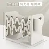Soporte Retráctil para Libros con Portalápices, Estante Integrado de Escritorio para Almacenamiento de Libros, Separador de Libros para Estudiante de Secundaria, Plegable y Fijo