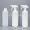 Frasco borrifador cilíndrico de 500ml frasco borrifador desinfetante frasco fuligem pe preto suprimentos automotivos frasco borrifador de ombro redondo