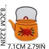 Parches de Tela Bordados de Acción de Gracias de Otoño para Bolsos, Bufandas, Suéteres, Parches Bordados por Computadora de Hongos y Calabazas