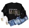 Moletom Casual com Gola Redonda Estampado 'Mama' 2025 Export Letter para Homens e Mulheres