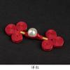Nuevo Hanfu de estilo chino Hebilla Perla Hebilla de tres ruedas Estilo nacional Botón tejido a mano Traje Tang Cheongsam Ropa Accesorios de decoración