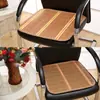 Almofada de bambu para cadeira de escritório, almofada refrescante para cadeira de escritório, almofada de bambu para cadeira de computador, almofada de bambu para cadeira de jantar
