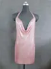 Fabricante 2025 Suministro Transfronterizo Amazon Sexy Metal Lentejuelas Escote Profundo Tirantes Vestido Sexy Lbz1352