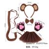 Diademas de Mono de Halloween Transfronterizas de Amazon para Actuaciones de Fiestas de la Selva para Niños, Listas para Empaque FBA