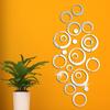 Adesivo de Parede Espelho Acrílico Círculo Cristal Elegante DIY Estéreo 3D Moda Combinação Espelho Autoadesivo Pintura Casa