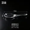 103 colheres de plástico descartáveis, material PS transparente de grau alimentício, colheres de sobremesa para viagem comerciais, colheres para embalagem de fast food