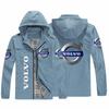 Chaqueta deportiva informal con capucha y estampado de lunares para hombre, nueva chaqueta cortavientos de moda urbana.