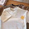 Camiseta de Manga Corta 100% Algodón para Niños Verano Delgada Moderna Fresca Atractiva Estilosa Coreana Holgada Top T Infantil