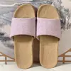 Zapatillas de Lino Eva Nuevas de Cuatro Estaciones para Mujer Uso en Casa de Verano para Parejas Sandalias Antideslizantes de Suela Suave para Hombre