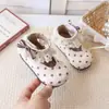 Zapatos Mary Jane de Lunares y Encaje Estilo Coreano para Niñas, Primavera/Otoño 2026, Zapatos de Princesa para Niños Pequeños, Suela Suave Antideslizante, Zapatos para Niños