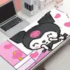Kuromi Mouse Pad Grande de Desenho Animado Sanrio Melody Menina Fofa Tapete de Mesa Antiderrapante Borracha Vários Tamanhos