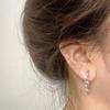 Aretes Asimétricos de Mariposa Hada Galáctica Sin Perforación Exquisitos Súper Hada Accesorios Versátiles para Orejas