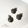 Cadena de Cola de Aleación Negra Básica Negra Pulsera Media con Colgante de Cuenta Suelta Pulsera Collar Accesorios Hechos a Mano DIY de Cuentas Material