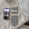 Calcetines grises lechosos para mujer para otoño e invierno, calcetines japoneses de encaje hasta la mitad de la pantorrilla con lazos, patrón floral sin costuras, borde con volantes, calcetines largos apilados