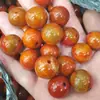 Cuentas redondas de ágata roja del Período de los Reinos Combatientes Cuentas sueltas de jade 20 mm cuentas de ágata antiguas accesorios de joyería diy cuentas hechas a mano