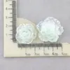 Acessórios de Resina Grampo de Cabelo DIY Cola de Creme Flor Rosa Bicolor Galvanizada Materiais para Capa de Celular Flor de Camélia Tamancos DIY