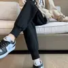 Pantalones Deportivos Holgados de Algodón Casual para Primavera Otoño con Cordón y Felpa Interior para Mujer Ropa Exterior Engrosada de Otoño Invierno Nuevo Estilo Adelgazantes con Puño