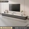 Mueble de TV para sala de estar, mueble de almacenamiento de madera maciza de lujo simple moderno de alta gama, combinación de mesa de centro y mueble de TV para apartamento pequeño
