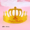 Decoración de Pastel Sombrero de Cumpleaños Sombrero de Corona Sombrero para Pastel Niños Adultos Fiesta Suministros para Fiesta Sombrero de Cumpleaños
