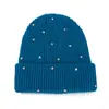 Chapéu Versátil de Lã de Coelho com Strass no Estilo Ins para Mulheres, Chapéu Tricotado Pulôver Moderno, Pesado, Quente, à Prova de Frio e Vento