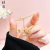 Transmisión en vivo súper ventas collar pulsera aretes de calabaza de cristal amarillo totalmente incrustados con diamantes brillo superlativo sensación de lujo de alta gama conjunto venta al por mayor