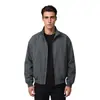 Jaqueta Masculina Estilo Old Money Vintage, Jaqueta Outono Marca Americana Tendência Gola Lapela, Modelagem Solta Versátil Tamanho Grande Jaqueta de Trabalho
