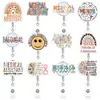 Porta-credencial retráctil de acrílico, clip para insignia divertido, porta-identificación retráctil lindo, hebilla retráctil personalizada con purpurina