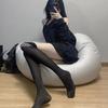 Deseo puro estilo campus medias blancas estudiante calcetines JK seda negra medias de red para mujer medias largas hasta la mitad blancas encaje calcetines por encima de la rodilla
