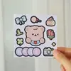 Pegatinas decorativas hechas a mano para manualidades, alto valor estético, materiales para journaling, guka, diario, decoración de vasos de agua, pegatinas de paisajes, premios de papelería